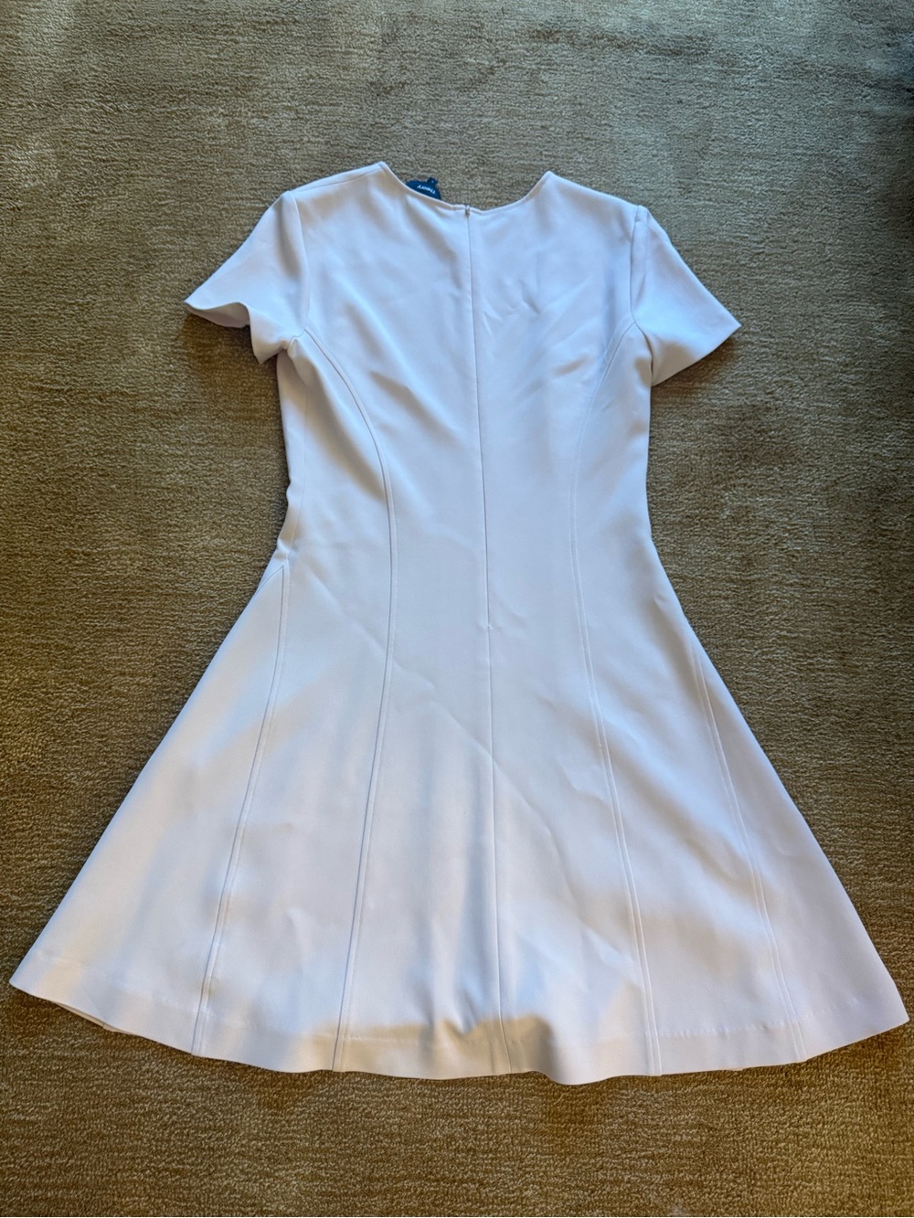 Theory Pale Blush Short-Sleeve A-Line Dress - Picture 4 of 4